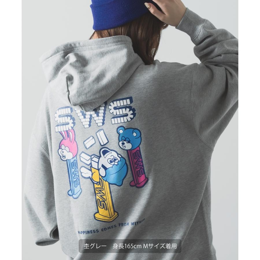 パーカー メンズ SIDEWAY STANCE サイドウェイスタンス オリジナルプリント グラフィック スウェット キャンディトイ オーバーサイズ アメカジ カジュアル | improves | 06