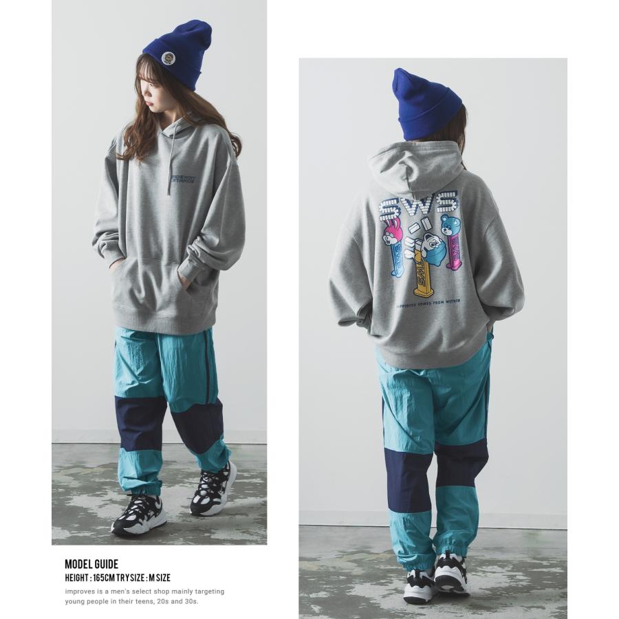 パーカー メンズ SIDEWAY STANCE サイドウェイスタンス オリジナルプリント グラフィック スウェット キャンディトイ オーバーサイズ アメカジ カジュアル | improves | 07