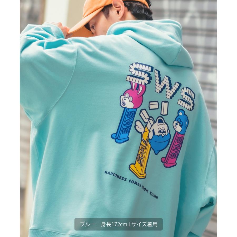 パーカー メンズ SIDEWAY STANCE サイドウェイスタンス オリジナルプリント グラフィック スウェット キャンディトイ オーバーサイズ アメカジ カジュアル | improves | 13