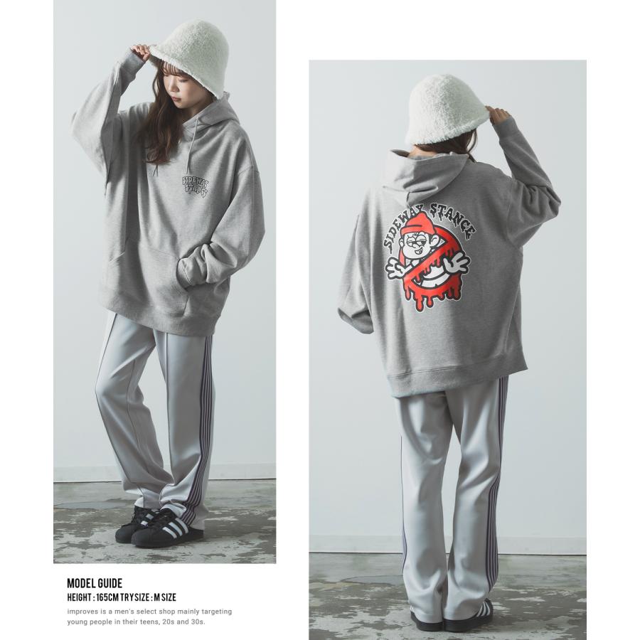 パーカー メンズ SIDEWAY STANCE サイドウェイスタンス オリジナルプリント グラフィック スウェット バスターズ オーバーサイズ アメカジ カジュアル | improves | 18