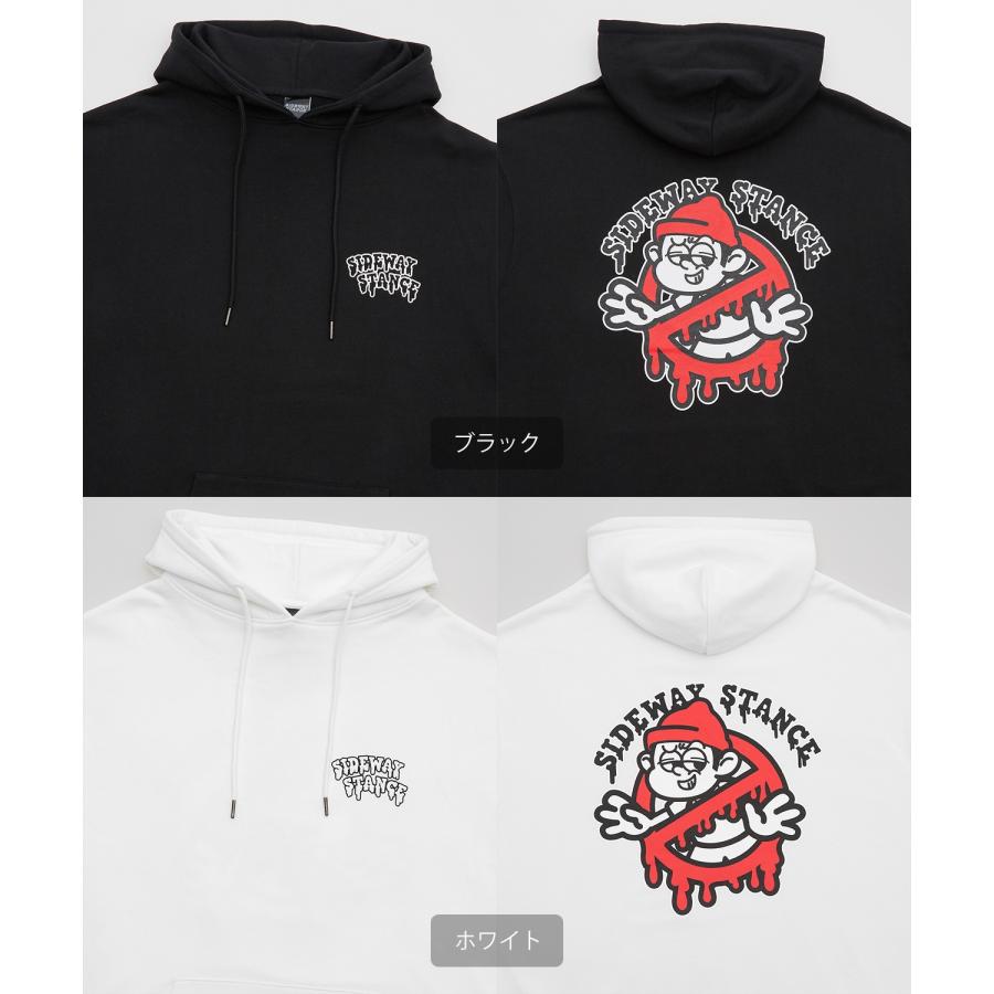 パーカー メンズ SIDEWAY STANCE サイドウェイスタンス オリジナルプリント グラフィック スウェット バスターズ オーバーサイズ アメカジ カジュアル | improves | 20