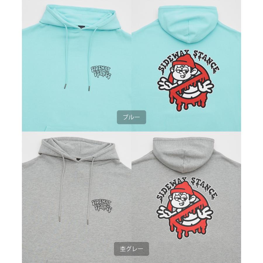 パーカー メンズ SIDEWAY STANCE サイドウェイスタンス オリジナルプリント グラフィック スウェット バスターズ オーバーサイズ アメカジ カジュアル | improves | 21