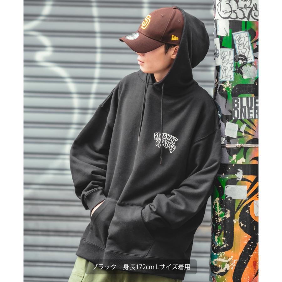 パーカー メンズ SIDEWAY STANCE サイドウェイスタンス オリジナルプリント グラフィック スウェット バスターズ オーバーサイズ アメカジ カジュアル | improves | 05