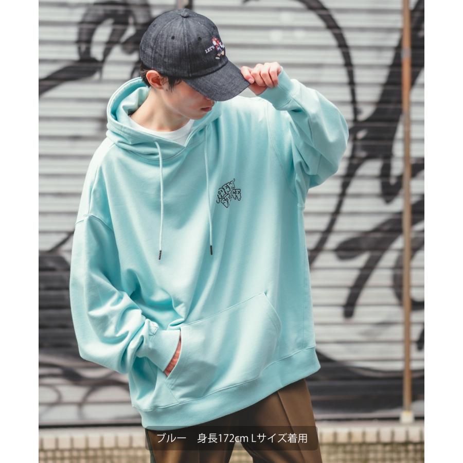 パーカー メンズ SIDEWAY STANCE サイドウェイスタンス オリジナルプリント グラフィック スウェット バスターズ オーバーサイズ アメカジ カジュアル | improves | 12