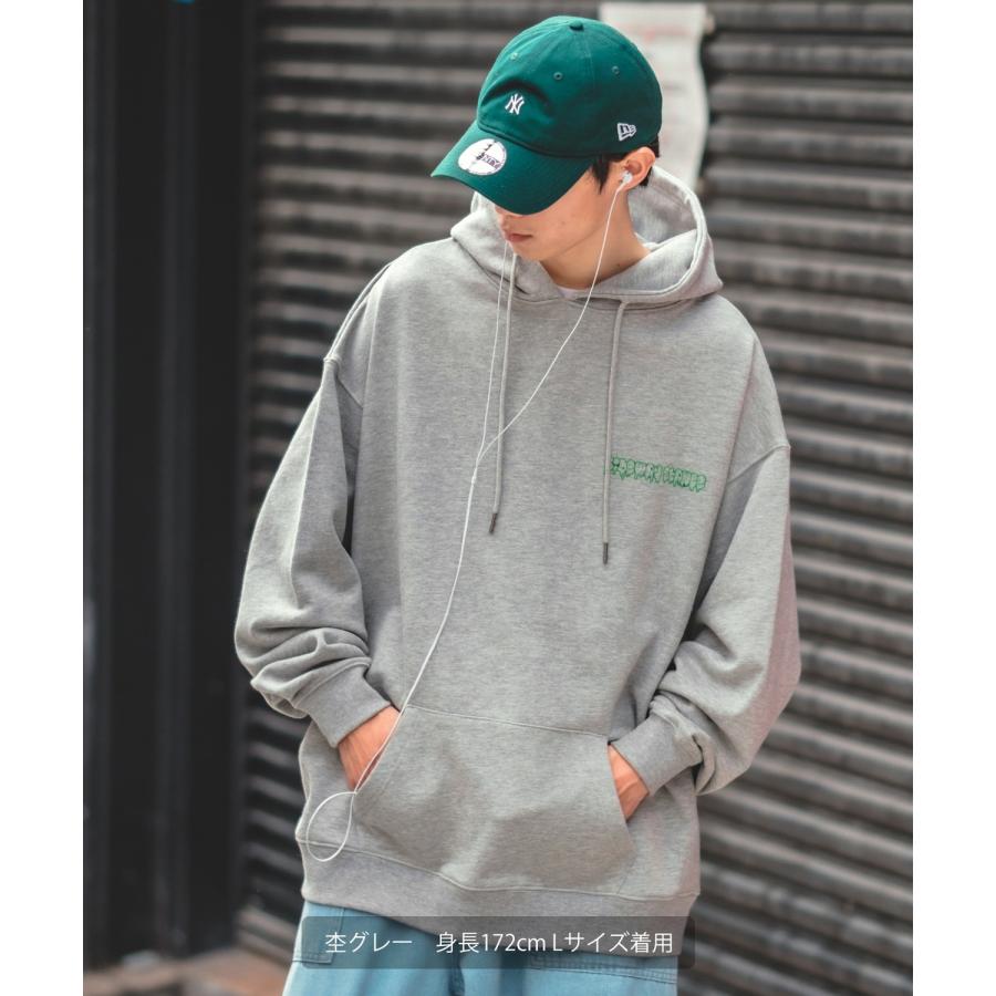 パーカー メンズ SIDEWAY STANCE サイドウェイスタンス オリジナルプリント グラフィック スウェット ドリップロゴ オーバーサイズ アメカジ カジュアル | improves | 05