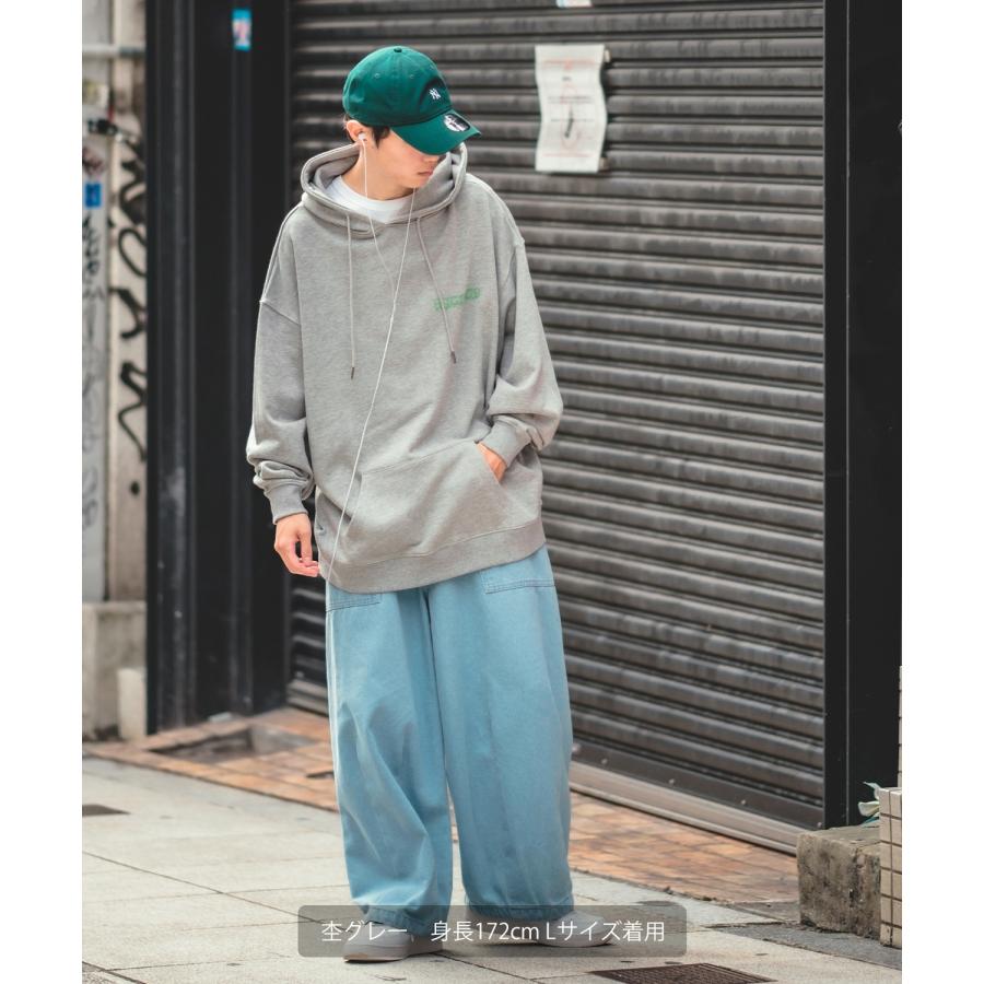 パーカー メンズ SIDEWAY STANCE サイドウェイスタンス オリジナルプリント グラフィック スウェット ドリップロゴ オーバーサイズ アメカジ カジュアル | improves | 07