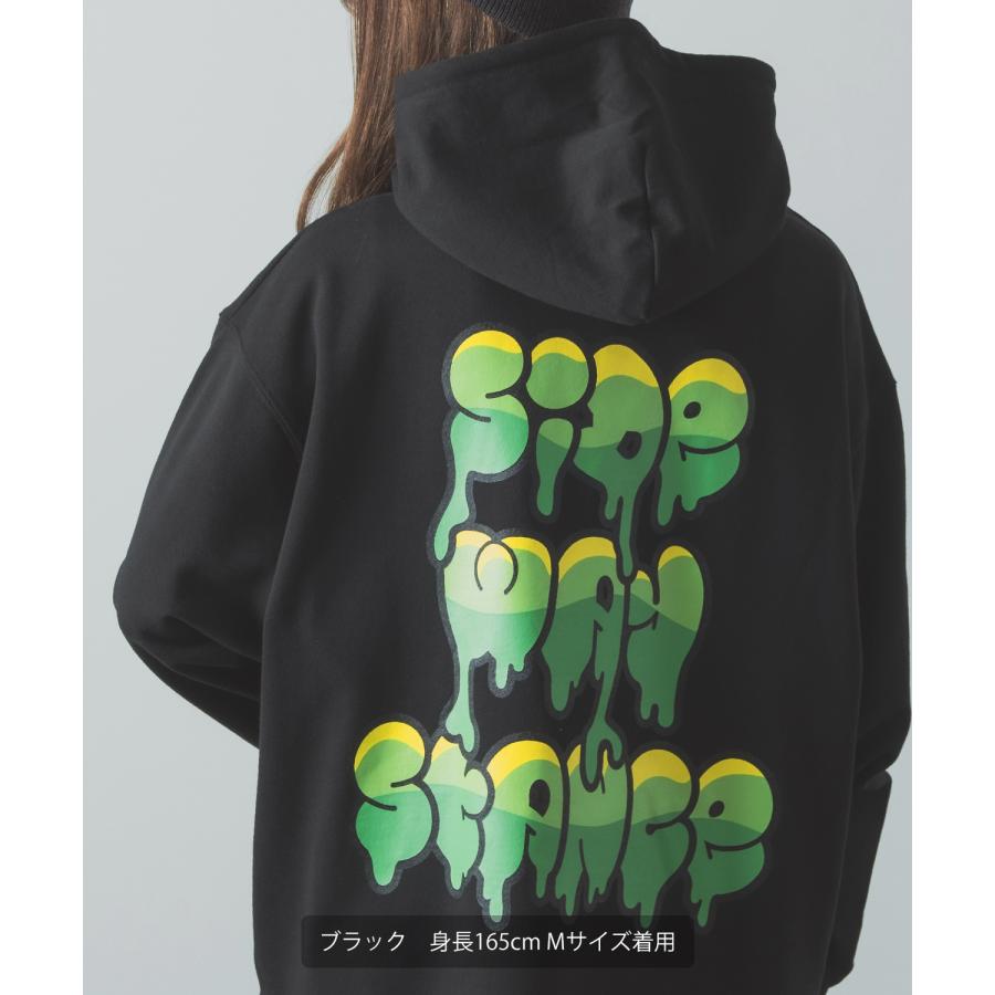 パーカー メンズ SIDEWAY STANCE サイドウェイスタンス オリジナルプリント グラフィック スウェット ドリップロゴ オーバーサイズ アメカジ カジュアル | improves | 09