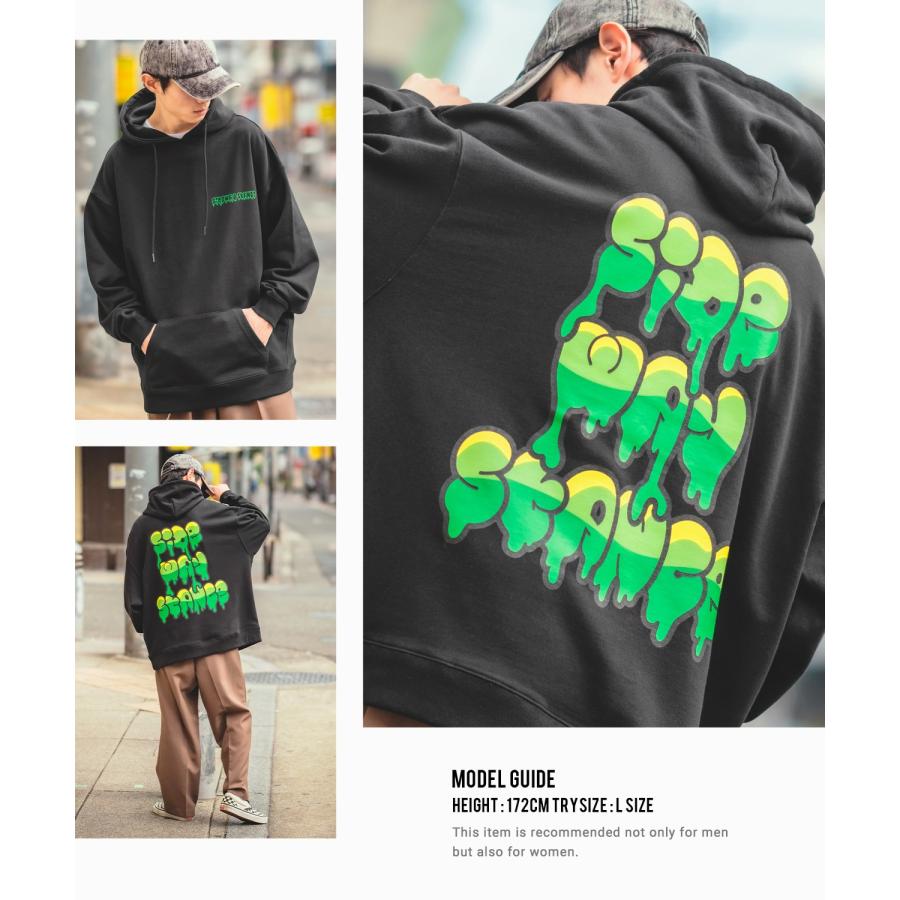 パーカー メンズ SIDEWAY STANCE サイドウェイスタンス オリジナルプリント グラフィック スウェット ドリップロゴ オーバーサイズ アメカジ カジュアル | improves | 11