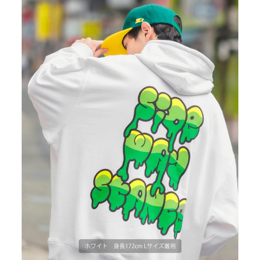 パーカー メンズ SIDEWAY STANCE サイドウェイスタンス オリジナルプリント グラフィック スウェット ドリップロゴ オーバーサイズ アメカジ カジュアル | improves | 13