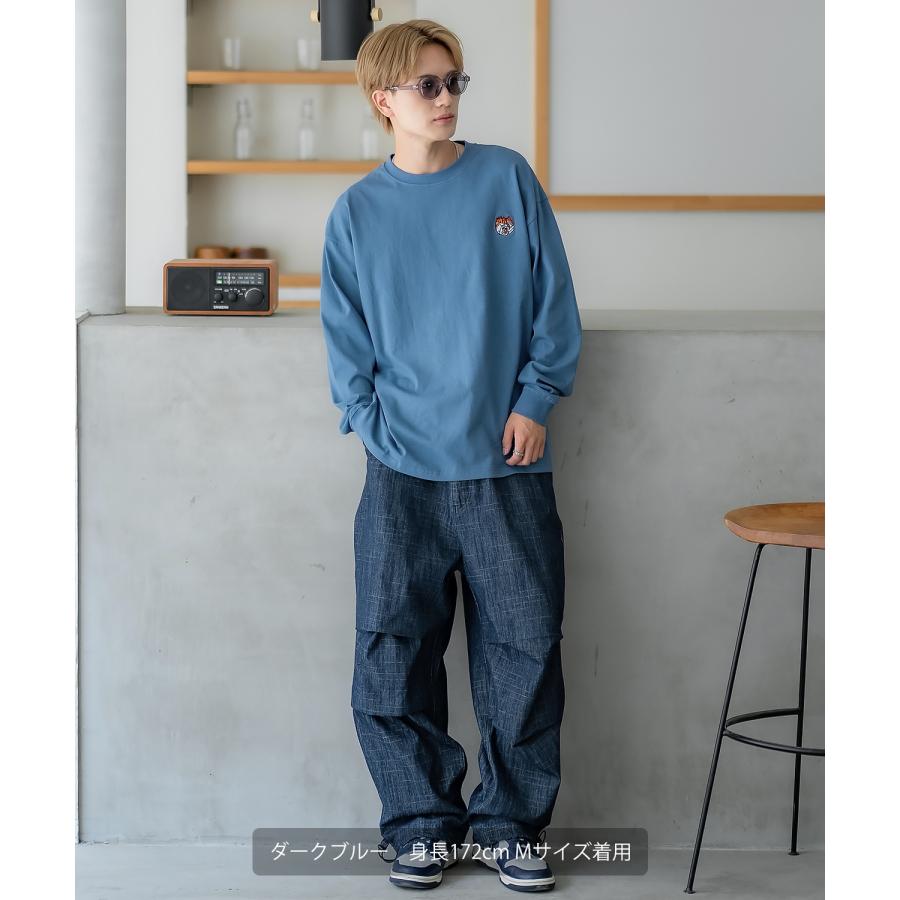 長袖Tシャツ メンズ SIDEWAY STANCE サイドウェイスタンス オリジナル ワンポイント 刺しゅう ロンT カットソー ファイヤー ダイス スケーター | improves | 21