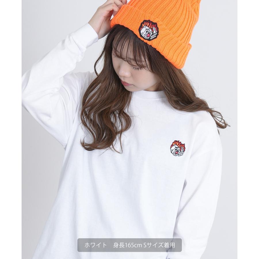 長袖Tシャツ メンズ SIDEWAY STANCE サイドウェイスタンス オリジナル ワンポイント 刺しゅう ロンT カットソー ファイヤー ダイス スケーター | improves | 09