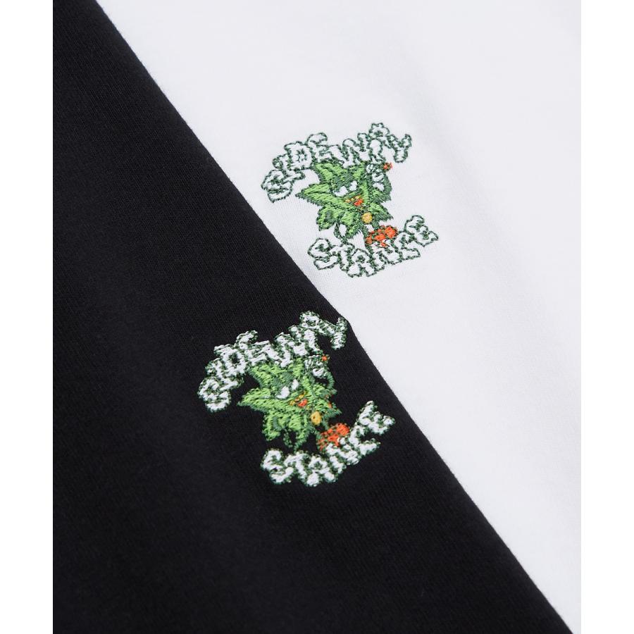 長袖Tシャツ メンズ SIDEWAY STANCE サイドウェイスタンス オリジナル ワンポイント 刺しゅう ロンT カットソー ヘンプリーフ スケーター | improves | 21