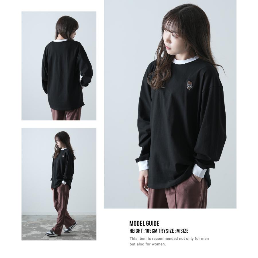 長袖Tシャツ メンズ SIDEWAY STANCE サイドウェイスタンス オリジナル ワンポイント刺しゅう ロンT リンガー 大きめ スケーター ストリート 古着MIX 韓国 | improves | 16