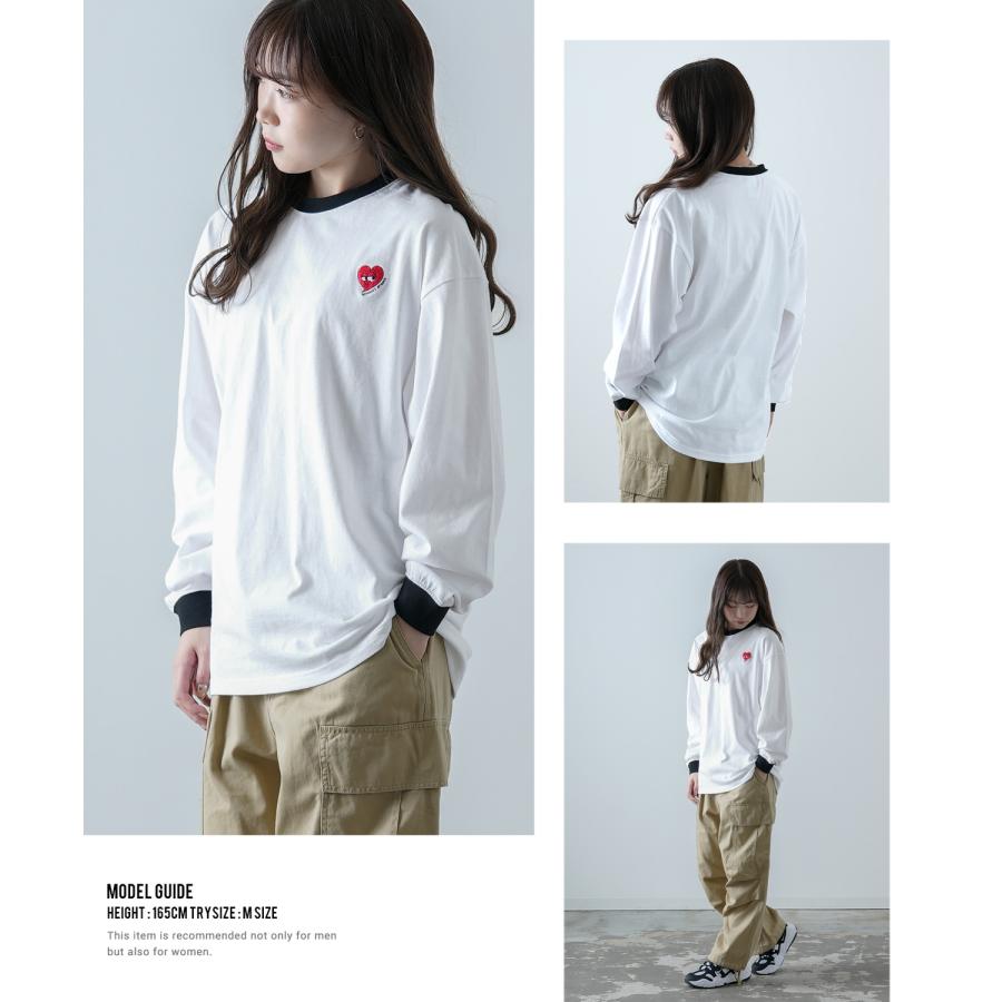 長袖Tシャツ メンズ SIDEWAY STANCE サイドウェイスタンス オリジナル ワンポイント刺しゅう ロンT リンガー 大きめ スケーター ストリート 古着MIX 韓国 | improves | 18
