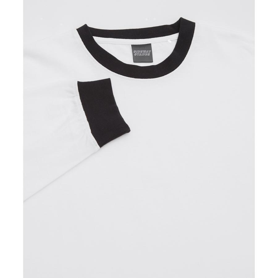長袖Tシャツ メンズ SIDEWAY STANCE サイドウェイスタンス オリジナル ワンポイント刺しゅう ロンT リンガー 大きめ スケーター ストリート 古着MIX 韓国 | improves | 25