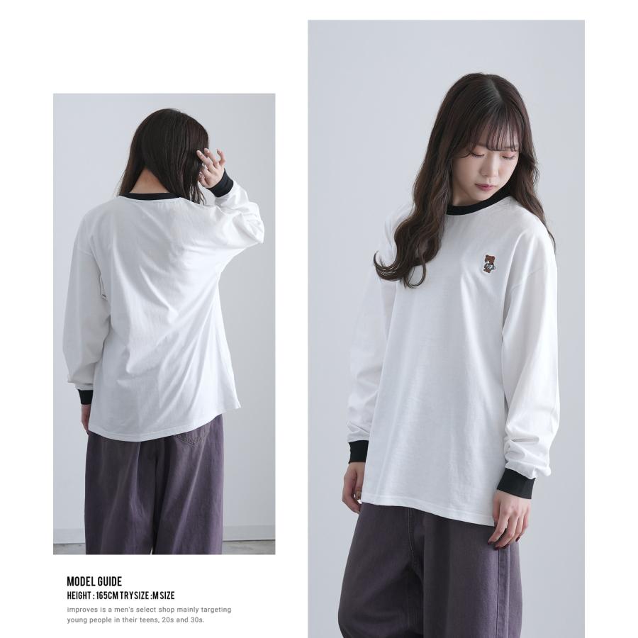 長袖Tシャツ メンズ SIDEWAY STANCE サイドウェイスタンス オリジナル ワンポイント刺しゅう ロンT リンガー 大きめ スケーター ストリート 古着MIX 韓国 | improves | 13