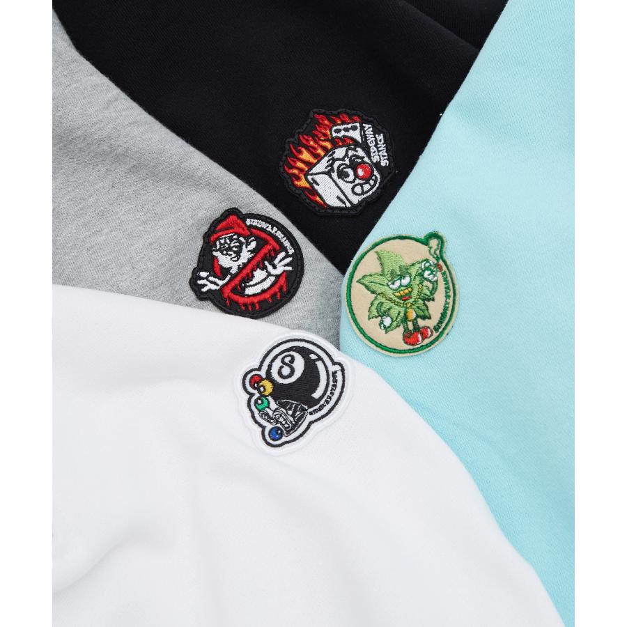 トレーナー メンズ  SIDEWAY STANCE サイドウェイスタンス オリジナル ワッペン刺しゅう ハーフジップ 裏毛スウェット 大きめ アメカジ スケーター ストリート | improves | 33