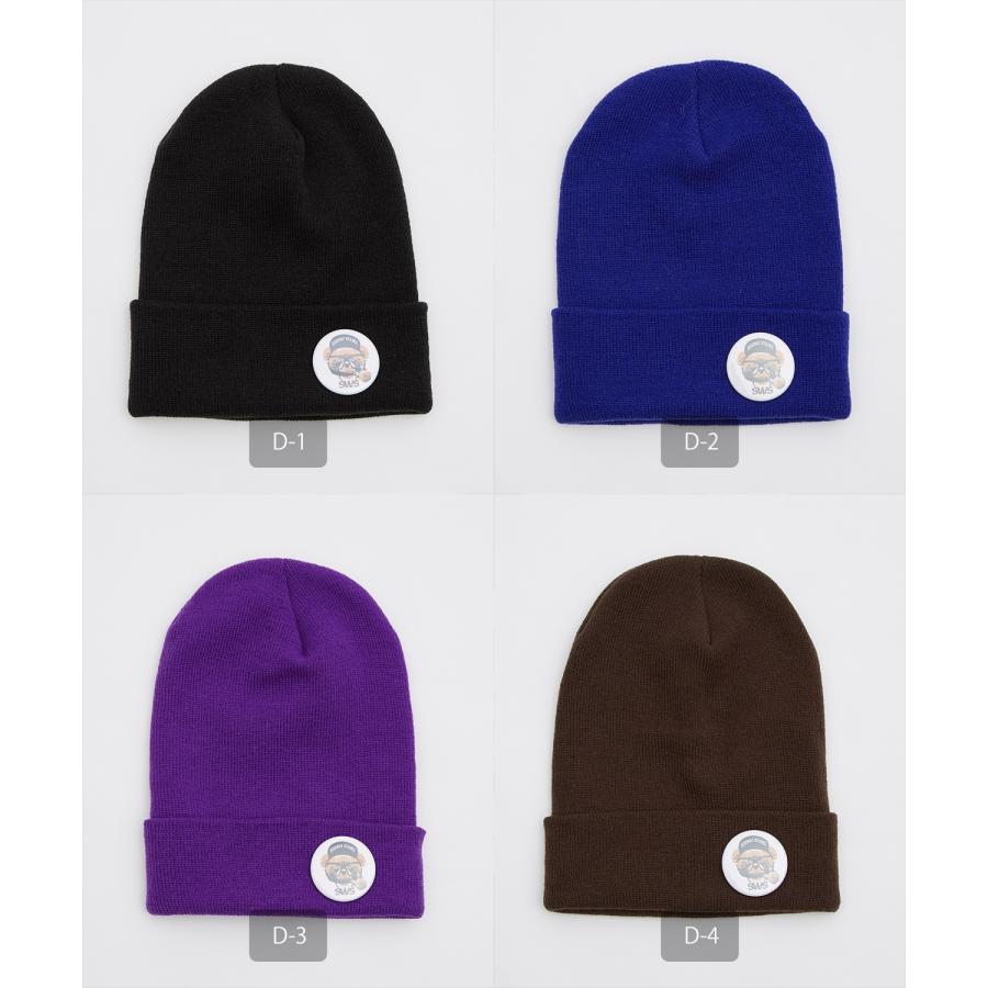 缶バッジ付き ニット帽 メンズ SIDEWAY STANCE サイドウェイスタンス ニットキャップ ニット帽子 ビーニー 無地 アメカジ カジュアル スケーター ストリート | improves | 32