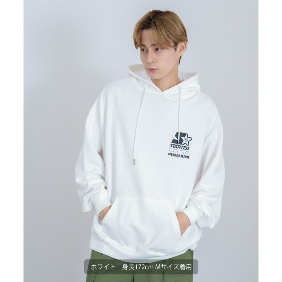 パーカー メンズ STARTER BLACK LABEL スターターブラックレーベル コラボ プリント 裏毛スウェット フーディー ストリート スケーター アメカジ | STARTER | 09