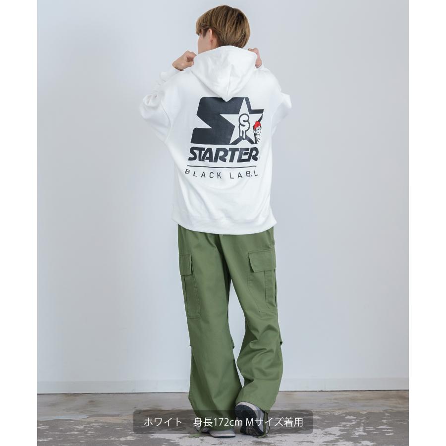 パーカー メンズ STARTER BLACK LABEL スターターブラックレーベル コラボ プリント 裏毛スウェット フーディー ストリート スケーター アメカジ | STARTER | 11