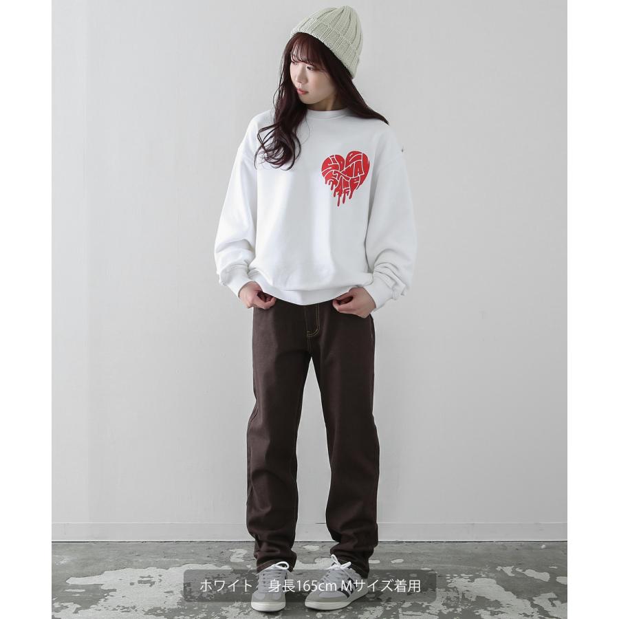 トレーナー メンズ レディース SIDEWAY STANCE サイドウェイスタンス オリジナルプリント グラフィック スウェット ドリップハート オーバーサイズ | improves | 15