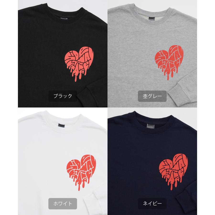 トレーナー メンズ レディース SIDEWAY STANCE サイドウェイスタンス オリジナルプリント グラフィック スウェット ドリップハート オーバーサイズ | improves | 19
