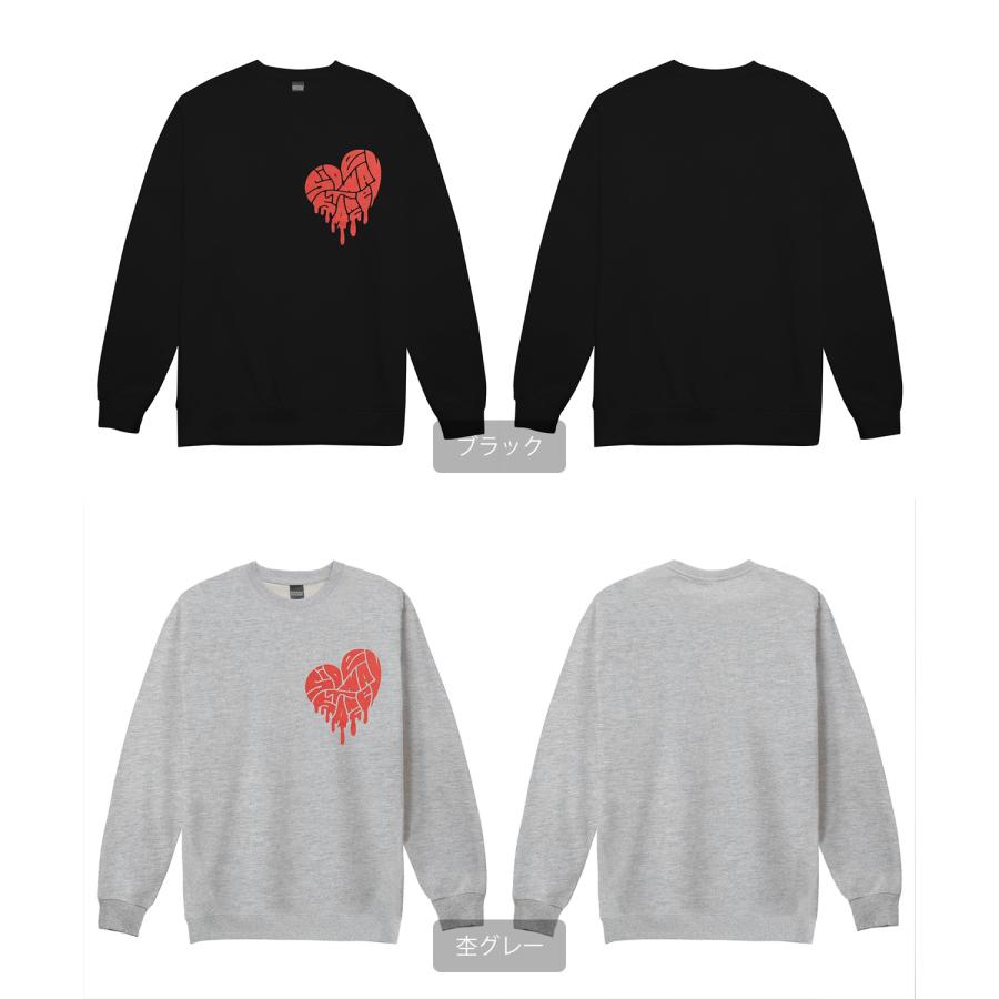 トレーナー メンズ レディース SIDEWAY STANCE サイドウェイスタンス オリジナルプリント グラフィック スウェット ドリップハート オーバーサイズ | improves | 20