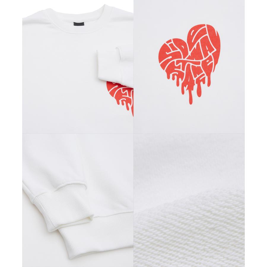 トレーナー メンズ レディース SIDEWAY STANCE サイドウェイスタンス オリジナルプリント グラフィック スウェット ドリップハート オーバーサイズ | improves | 23