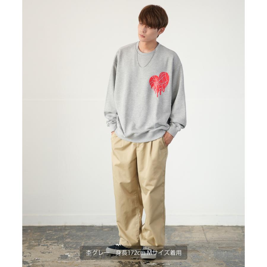 トレーナー メンズ レディース SIDEWAY STANCE サイドウェイスタンス オリジナルプリント グラフィック スウェット ドリップハート オーバーサイズ | improves | 11