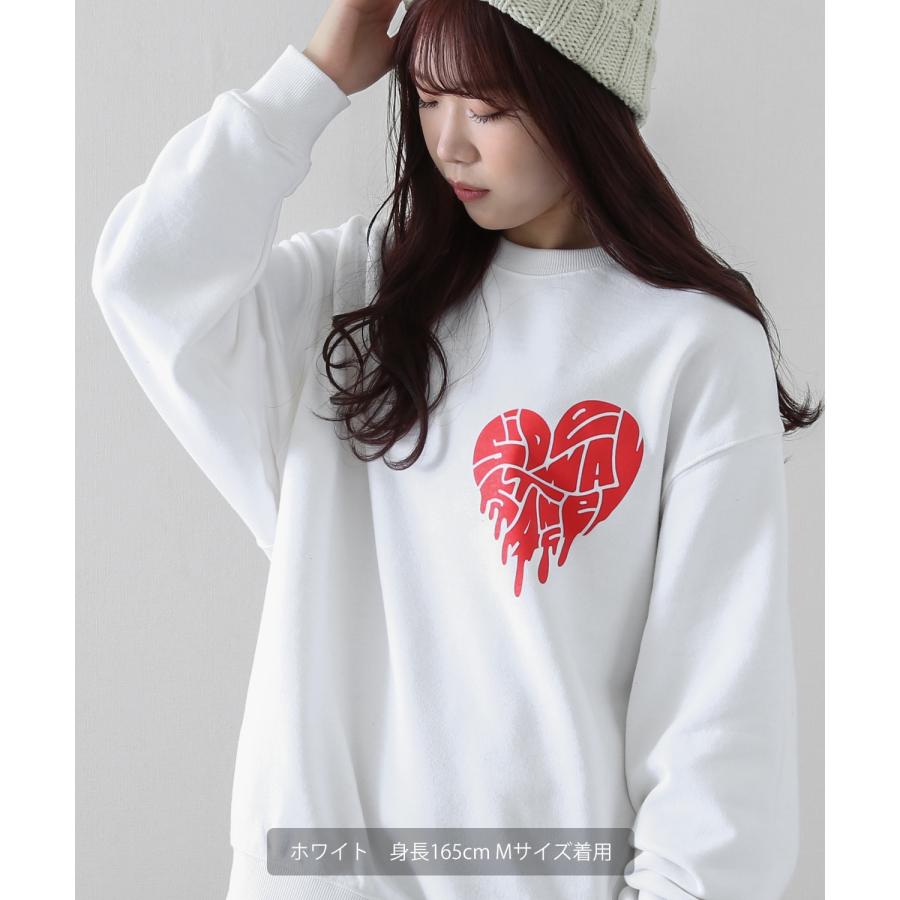 トレーナー メンズ レディース SIDEWAY STANCE サイドウェイスタンス オリジナルプリント グラフィック スウェット ドリップハート オーバーサイズ | improves | 13