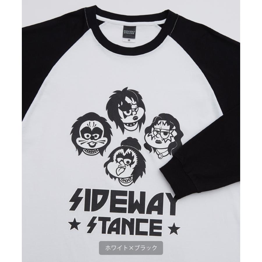 長袖Tシャツ メンズ SIDEWAY STANCE サイドウェイスタンス オリジナルプリント メタル グラフィック ロンT ラグラン 大きめ アメカジ スケーター ストリート | improves | 13