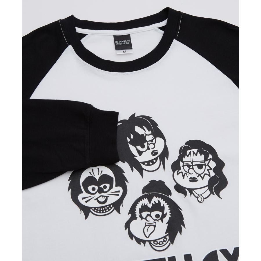 長袖Tシャツ メンズ SIDEWAY STANCE サイドウェイスタンス オリジナルプリント メタル グラフィック ロンT ラグラン 大きめ アメカジ スケーター ストリート | improves | 15