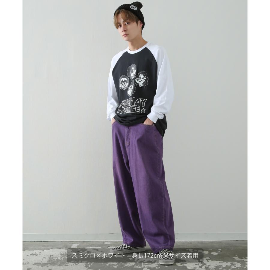 長袖Tシャツ メンズ SIDEWAY STANCE サイドウェイスタンス オリジナルプリント メタル グラフィック ロンT ラグラン 大きめ アメカジ スケーター ストリート | improves | 06