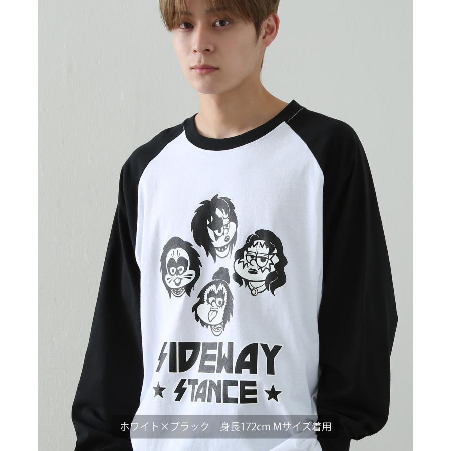 長袖Tシャツ メンズ SIDEWAY STANCE サイドウェイスタンス オリジナルプリント メタル グラフィック ロンT ラグラン 大きめ アメカジ スケーター ストリート | improves | 07