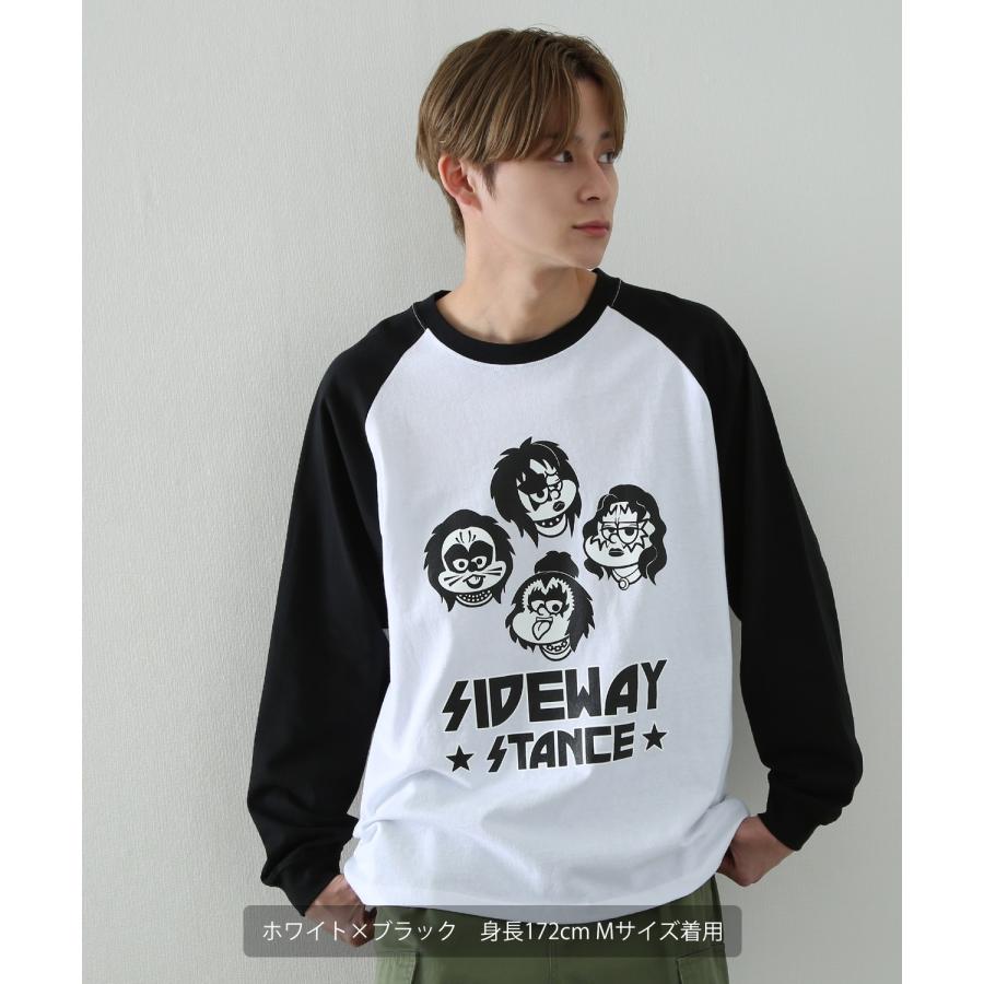 長袖Tシャツ メンズ SIDEWAY STANCE サイドウェイスタンス オリジナルプリント メタル グラフィック ロンT ラグラン 大きめ アメカジ スケーター ストリート | improves | 08