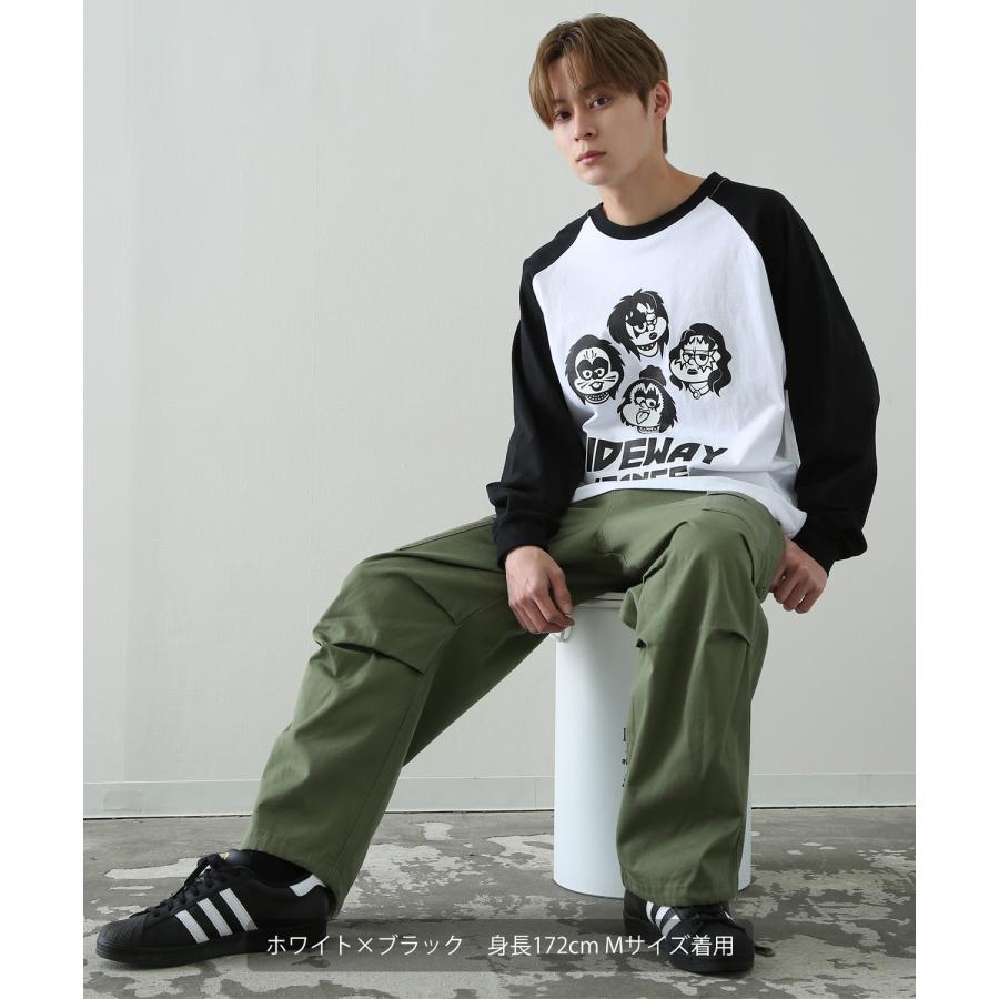 長袖Tシャツ メンズ SIDEWAY STANCE サイドウェイスタンス オリジナルプリント メタル グラフィック ロンT ラグラン 大きめ アメカジ スケーター ストリート | improves | 11