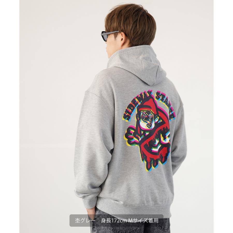 パーカー メンズ SIDEWAY STANCE サイドウェイスタンス オリジナルプリント グラフィック スウェット グリッチ NO WAY オーバーサイズ アメカジ カジュアル | improves | 15