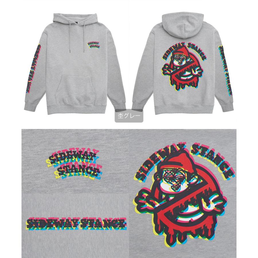 パーカー メンズ SIDEWAY STANCE サイドウェイスタンス オリジナルプリント グラフィック スウェット グリッチ NO WAY オーバーサイズ アメカジ カジュアル | improves | 21