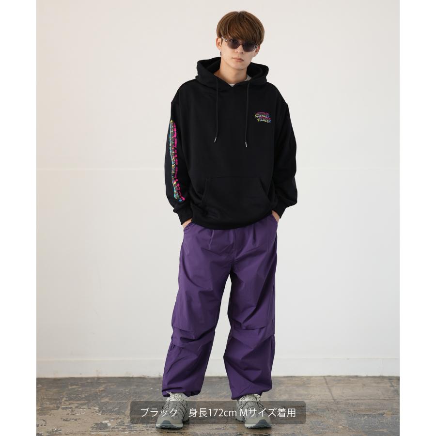 パーカー メンズ SIDEWAY STANCE サイドウェイスタンス オリジナルプリント グラフィック スウェット グリッチ NO WAY オーバーサイズ アメカジ カジュアル | improves | 12