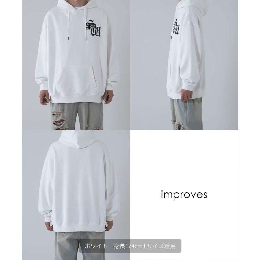 パーカー メンズ SIDEWAY STANCE サイドウェイスタンス オリジナル スウェット SW フォント 刺しゅう オーバーサイズ 大きめ アメカジ カジュアル | improves | 14