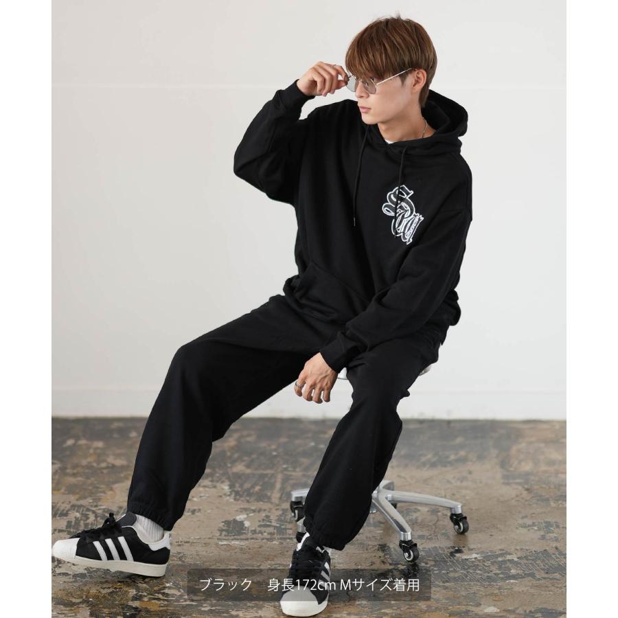 パーカー メンズ SIDEWAY STANCE サイドウェイスタンス オリジナル スウェット SW フォント 刺しゅう オーバーサイズ 大きめ アメカジ カジュアル | improves | 10