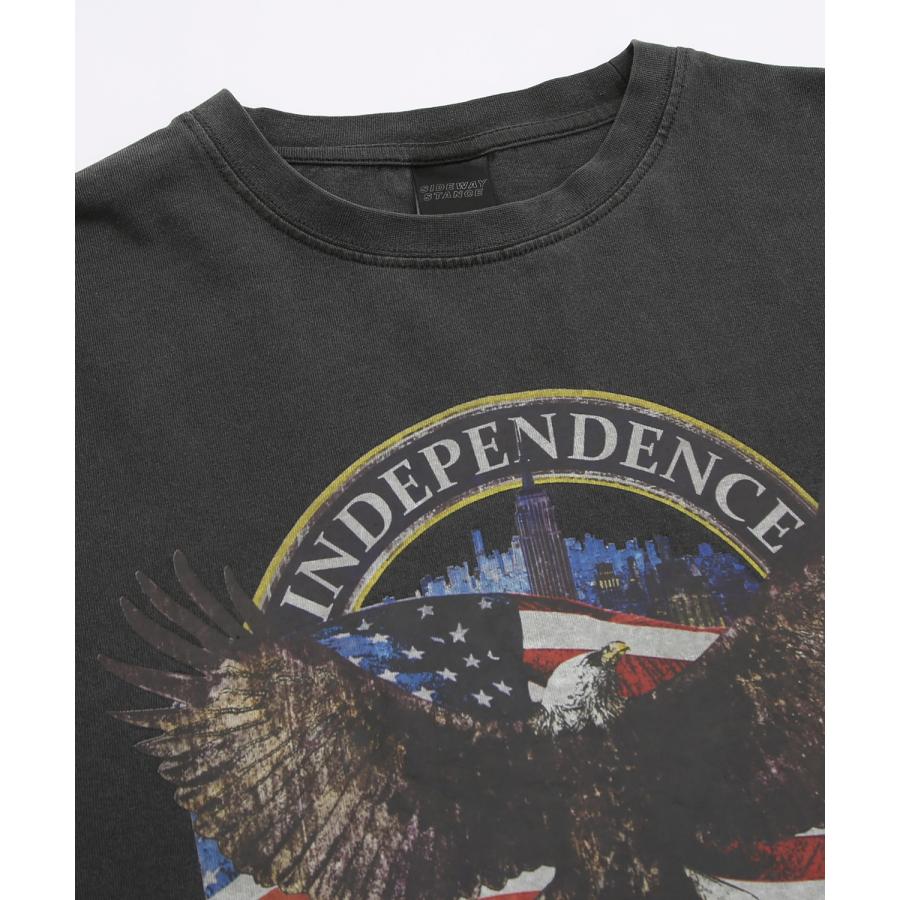 長袖Tシャツ メンズ SIDEWAY STANCE オリジナルプリント Bald Eagles ピグメント ロンT Tシャツ カットソー 大きめ アメカジ スケーター ストリート 古着｜improves｜13