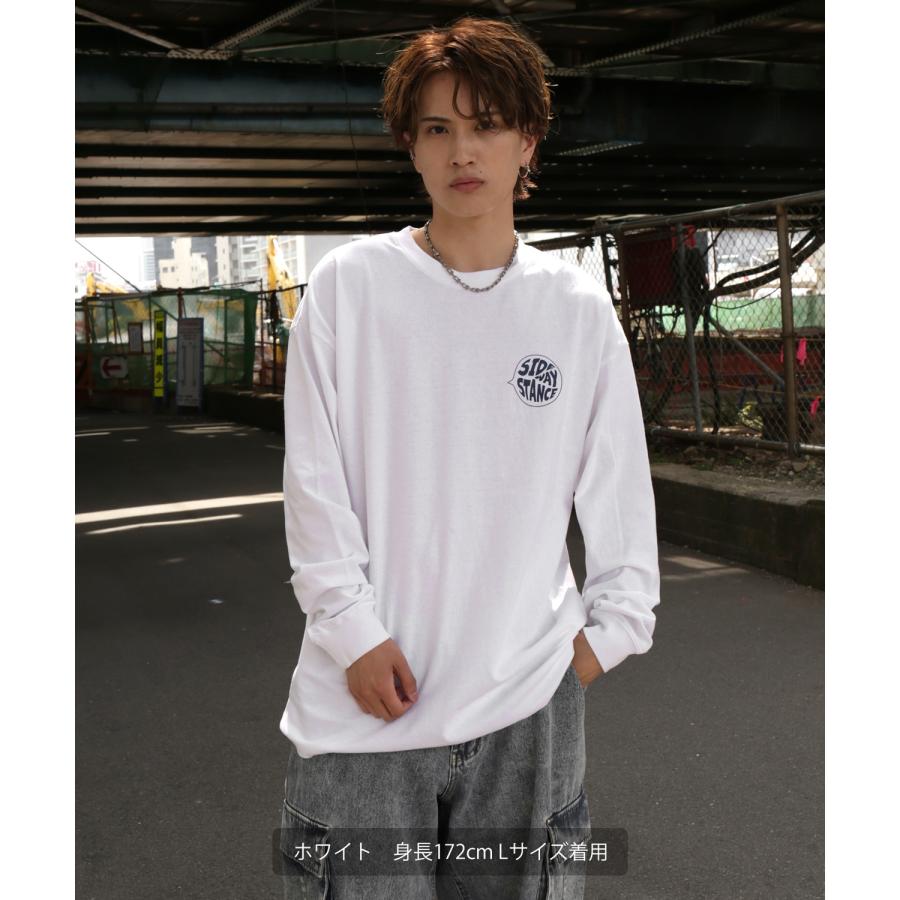 長袖Tシャツ メンズ SIDEWAY STANCE サイドウェイスタンス オリジナルプリント ガムボール グラフィック ロンT 大きめ アメカジ スケーター ストリート | improves | 04
