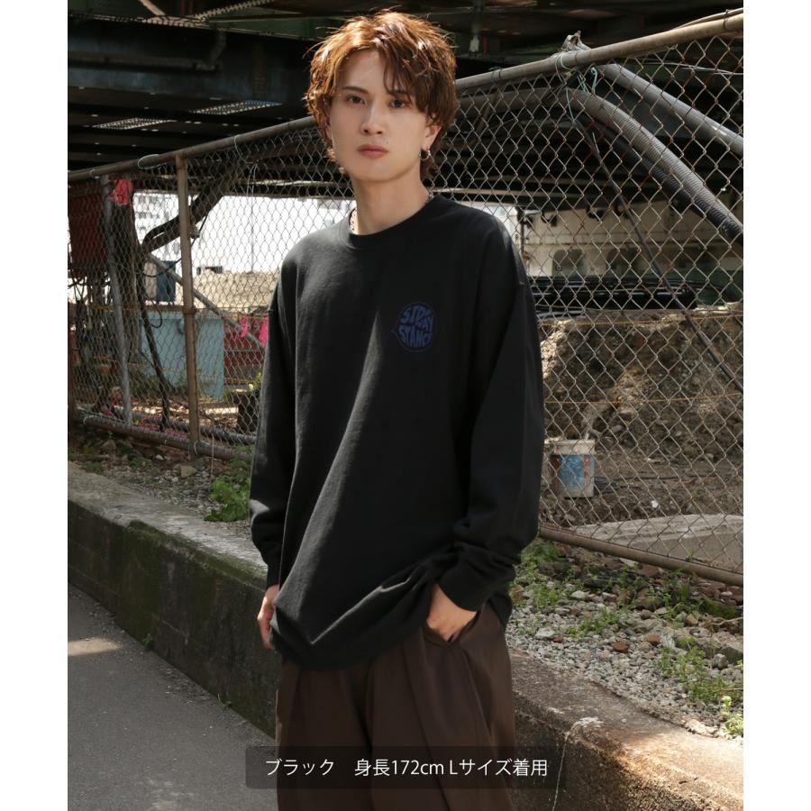 長袖Tシャツ メンズ SIDEWAY STANCE サイドウェイスタンス オリジナルプリント ガムボール グラフィック ロンT 大きめ アメカジ スケーター ストリート | improves | 06