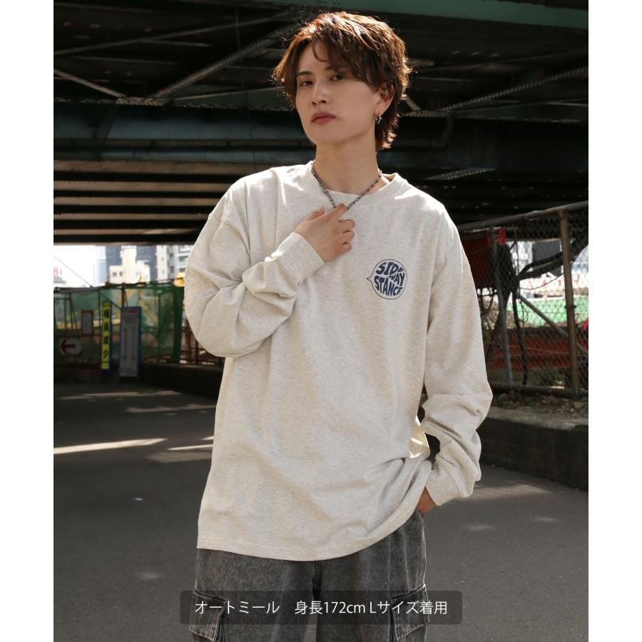 長袖Tシャツ メンズ SIDEWAY STANCE サイドウェイスタンス オリジナルプリント ガムボール グラフィック ロンT 大きめ アメカジ スケーター ストリート | improves | 08