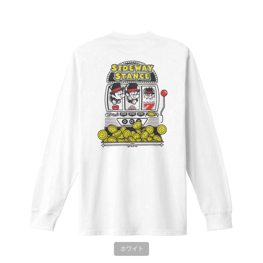 長袖Tシャツ メンズ SIDEWAY STANCE サイドウェイスタンス オリジナルプリント スロット グラフィック ロンT 大きめ アメカジ スケーター ストリート | improves | 16