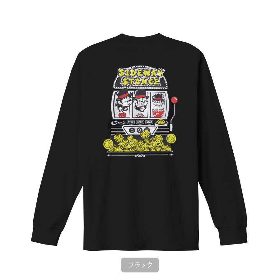 長袖Tシャツ メンズ SIDEWAY STANCE サイドウェイスタンス オリジナルプリント スロット グラフィック ロンT 大きめ アメカジ スケーター ストリート | improves | 18