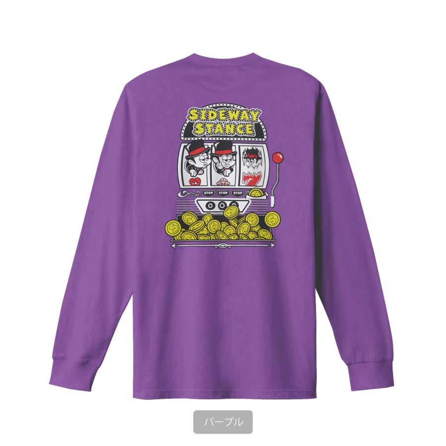 長袖Tシャツ メンズ SIDEWAY STANCE サイドウェイスタンス オリジナルプリント スロット グラフィック ロンT 大きめ アメカジ スケーター ストリート | improves | 20