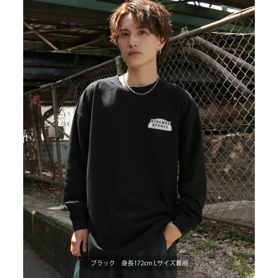 長袖Tシャツ メンズ SIDEWAY STANCE サイドウェイスタンス オリジナルプリント スロット グラフィック ロンT 大きめ アメカジ スケーター ストリート | improves | 04