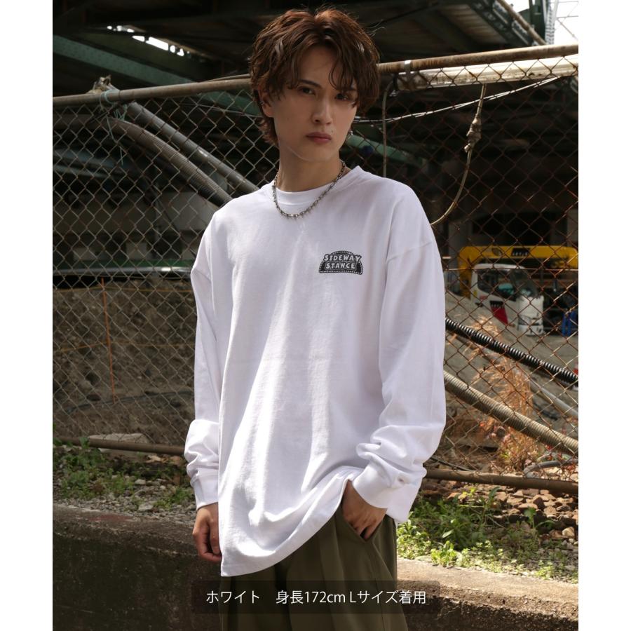 長袖Tシャツ メンズ SIDEWAY STANCE サイドウェイスタンス オリジナルプリント スロット グラフィック ロンT 大きめ アメカジ スケーター ストリート | improves | 06